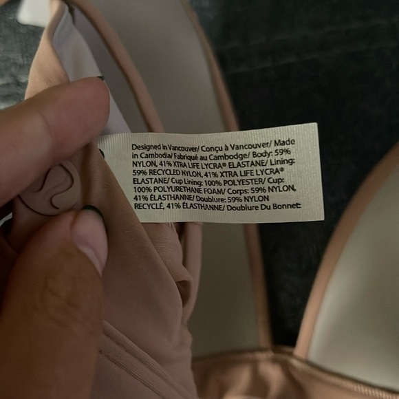 Lululemon Waterside Swim Top *C Cup Pink Clay size 6 - Picture 9 of 13